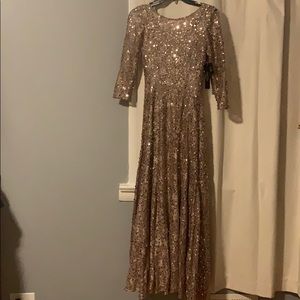 Blush sequin gown